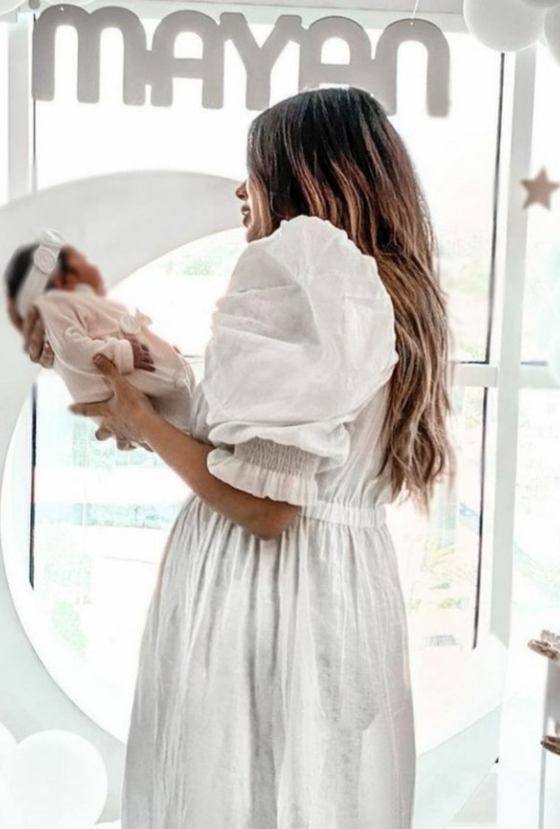 بعد ولادتها أجمل اطلالات سارة بصراوي أثناء الحمل 