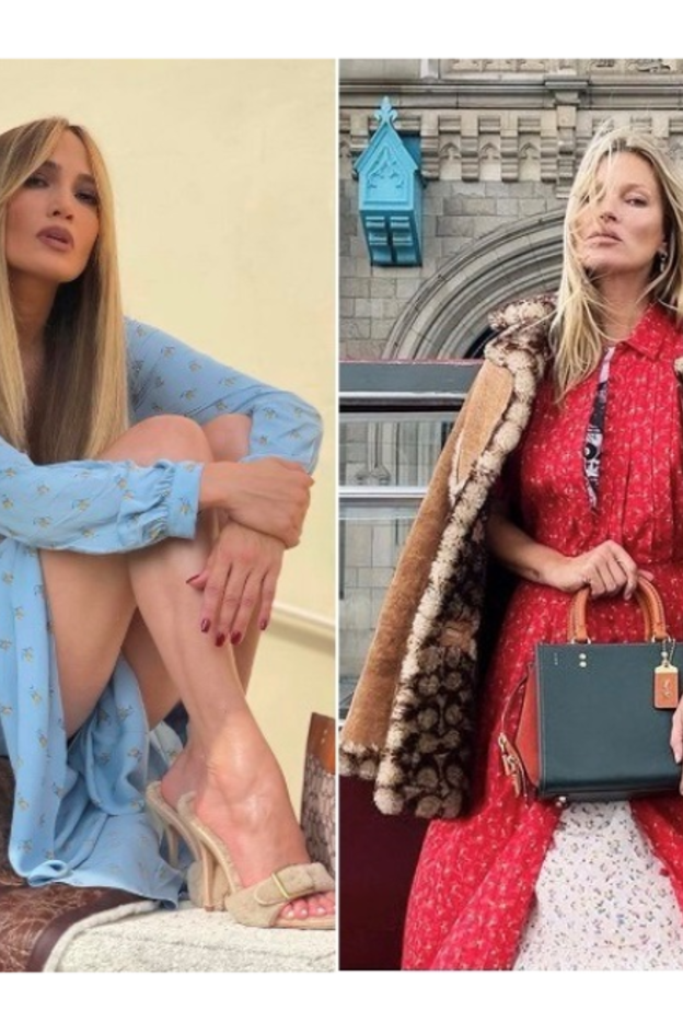 إطلالات جينفر لوبيز وكيت موس بالفستان المزين بالورود