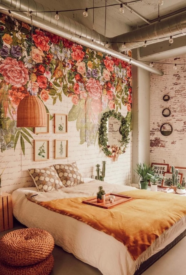  ديكور غرفة نوم بأسلوب بوهو