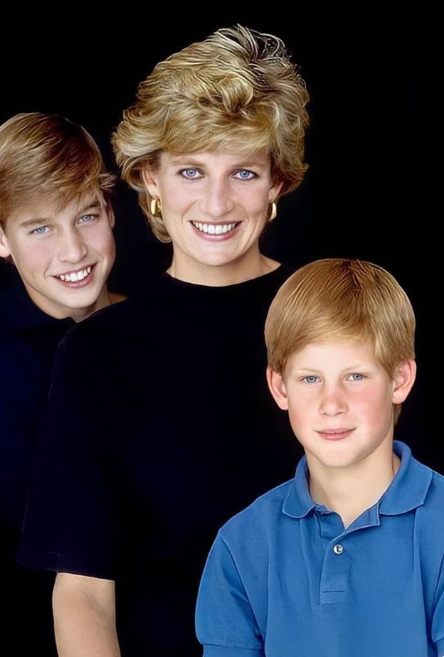 الأميرة ديانا وأبنائها