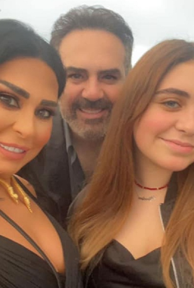 وائل جسار وزوجته وابنته