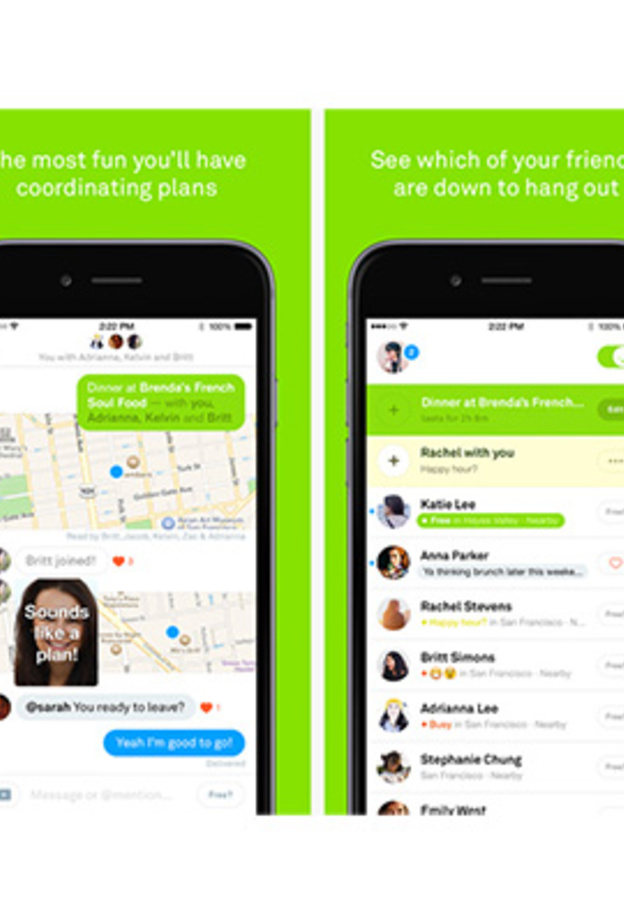 Free تطبيق يخبر أصدقاءك بأن لديك وقت فراغ للذهاب معهم