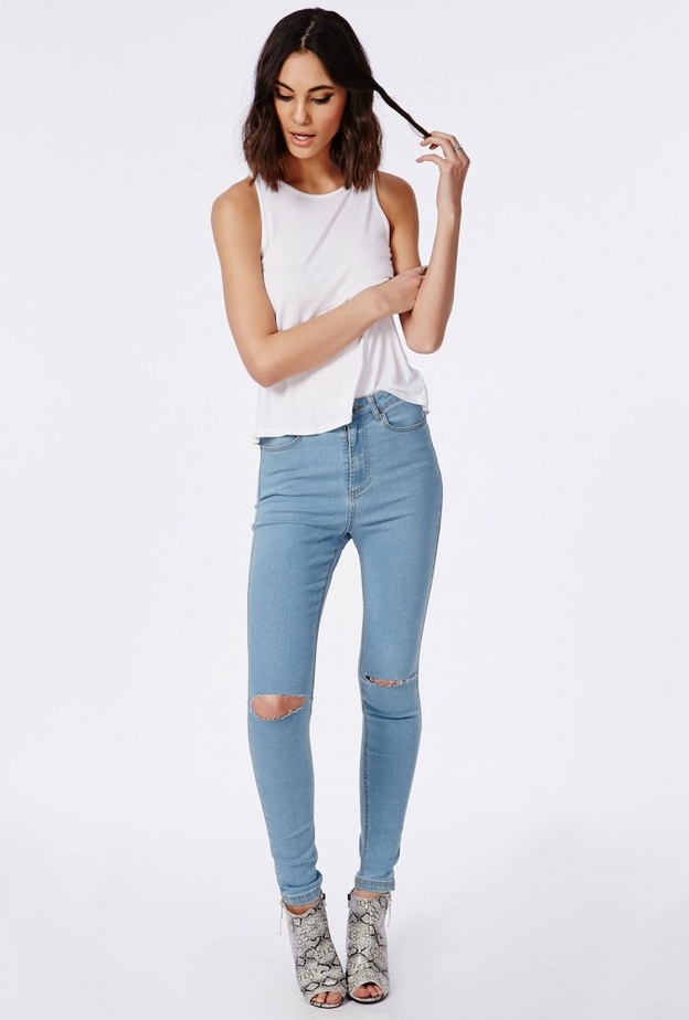 تجنبي ارتداء سراويل الجينز ذات الخصر المرتفع