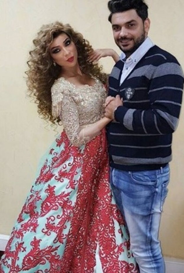 دنيا بطمة وزوجها 2017