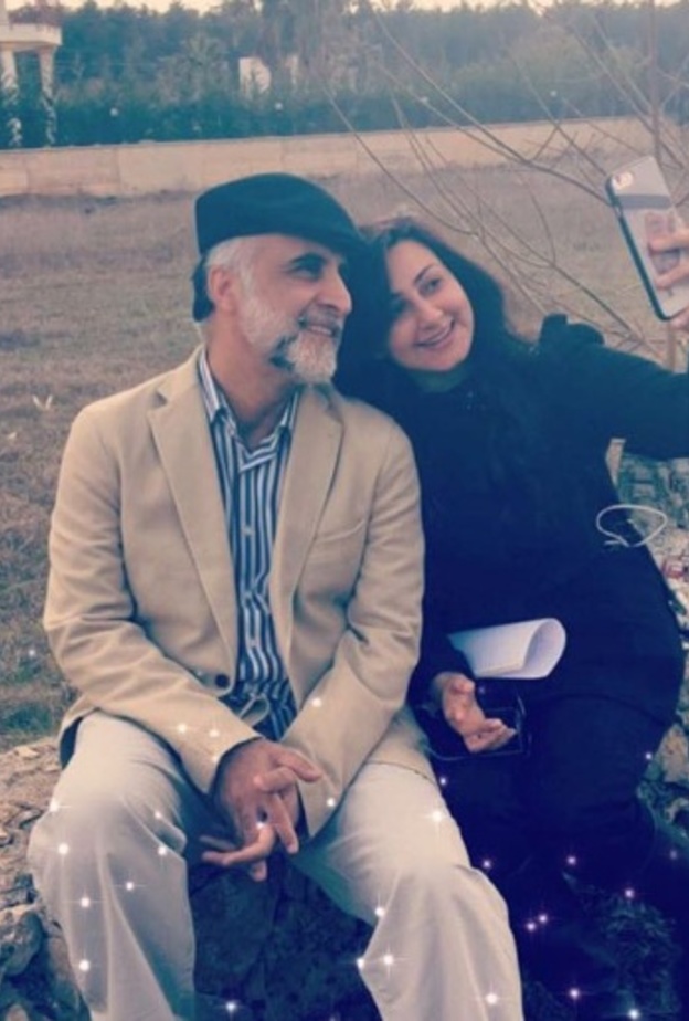 هيفاء حسين وزوجها 2017