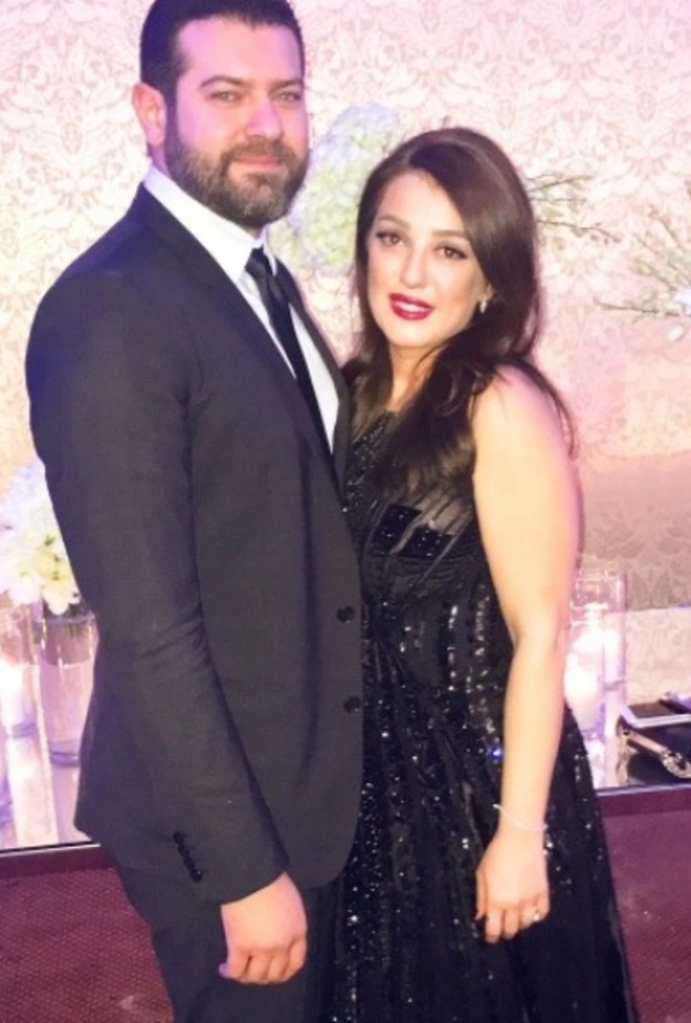 العروسان كندة علوش وعمرو يوسف 2017