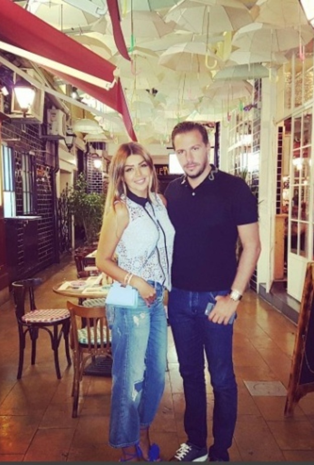امل بوشوشة مع زوجها اللبناني
