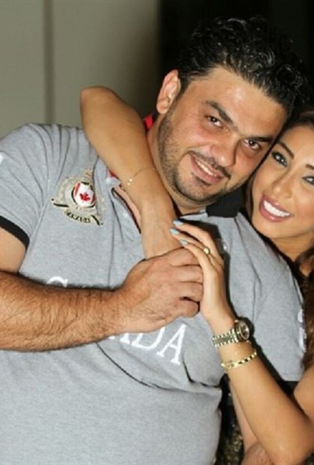 دنيا بطمة وزجها 