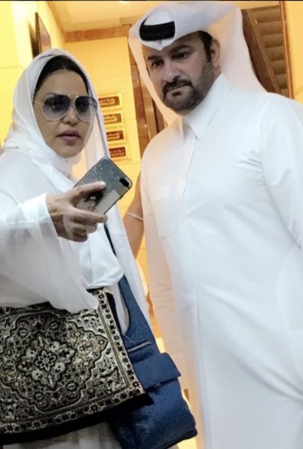 أحلام وزوجها مع مبارك الهاجري