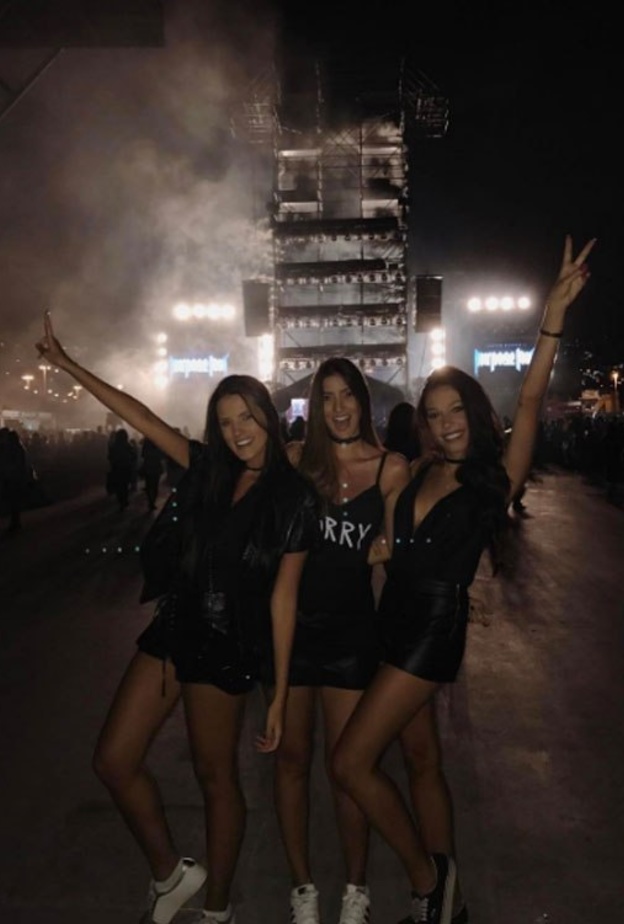 لوسيانا وصديقاتها في حفلة جاستن