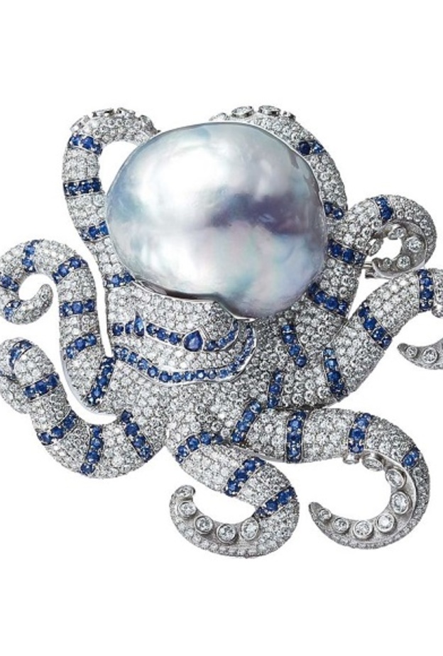 بروش الماس و احجار كريمة من تصميم نيفاني 