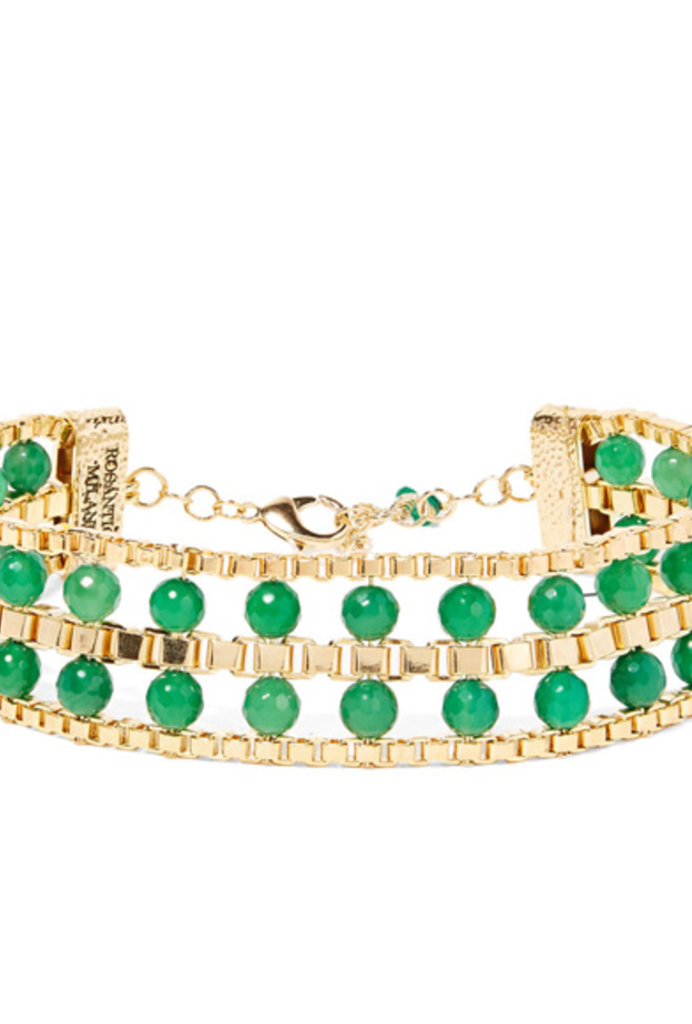 Rosantica عقد من الكريستال الملون من