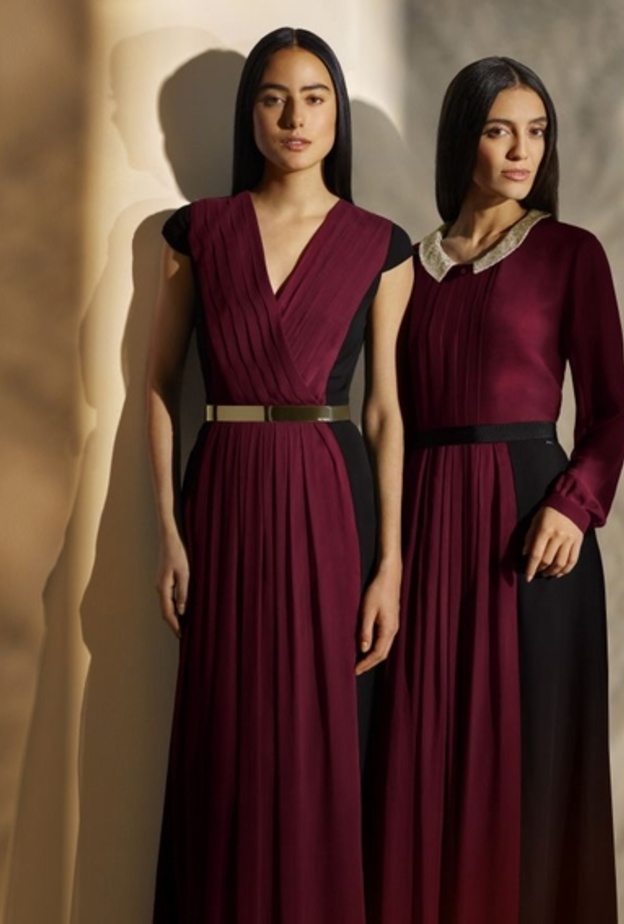 فستان بالدانتيل الأسود الأنيق للبنات للحفلات تزيّنه عقدة حريرية عند النطاق