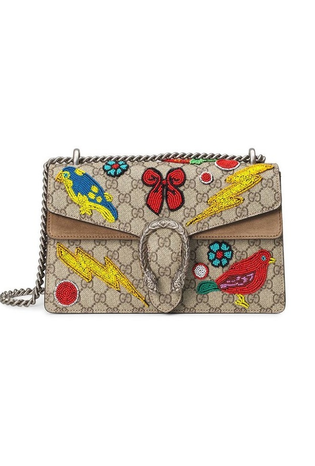 قميص GUCCI Hydrangea print silk