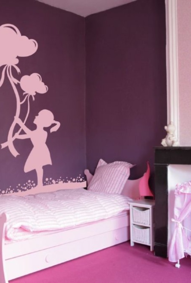 ديكورات المكاتب في غرف نوم أطفال من البنات