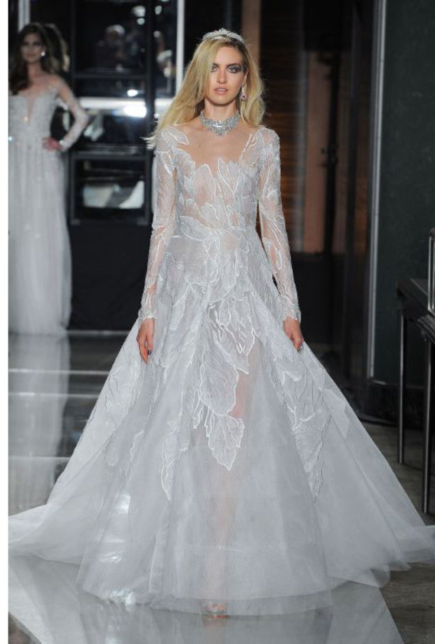 من مجموعة جيني باكهام فستان عرس بالأكمام الطويلة