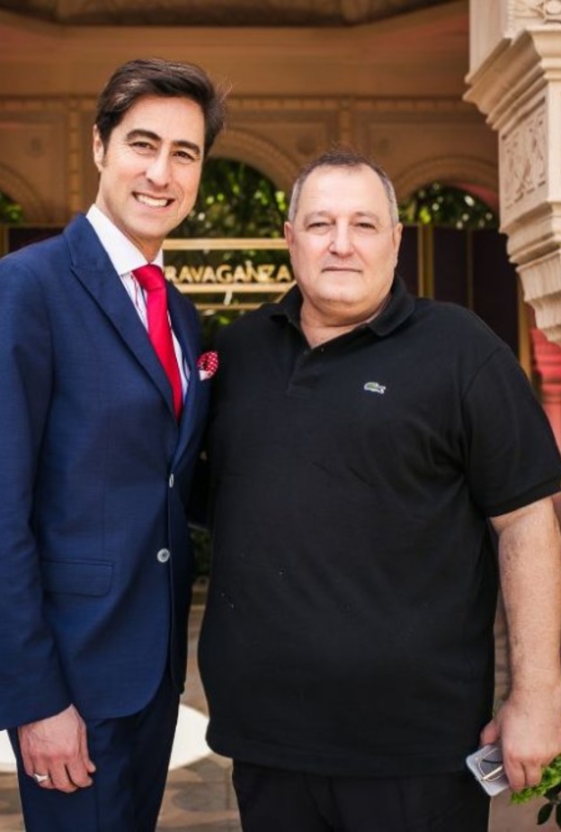 مدير التحرير عدنان الكاتب مع مدير بولغري Giampaolo Della Croce