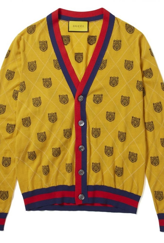 GUCCI GATTO TWIST FACE WATCH WITH RED AND DARK NAVY BRACELET - MR PORTER