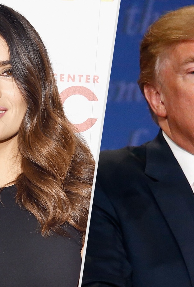 دونالد ترامب وسلمى حايك