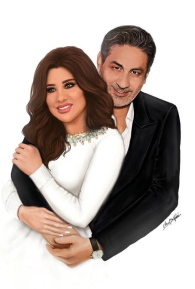 نجوى كرم مع شقيقها
