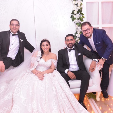 حفل زفاف حفيدة اعتمد خورشيد 