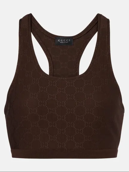 صدرية رياضية من الجيرسيه الجاكار GG من Gucci