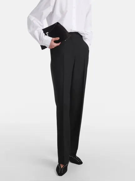 بنطلون بأرجل مستقيمة وخصر متوسط من Toteme