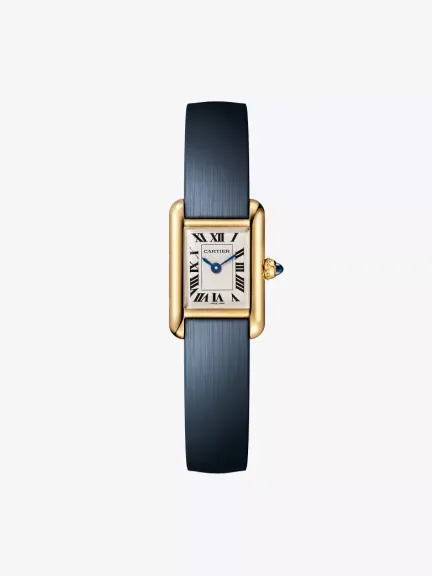 ساعة تانك لويس كارتييه كوارتز من الذهب الأصفر عيار 18 قيراطًا  cartier