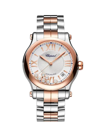 ساعة  Chopard بالذهب الوردي 