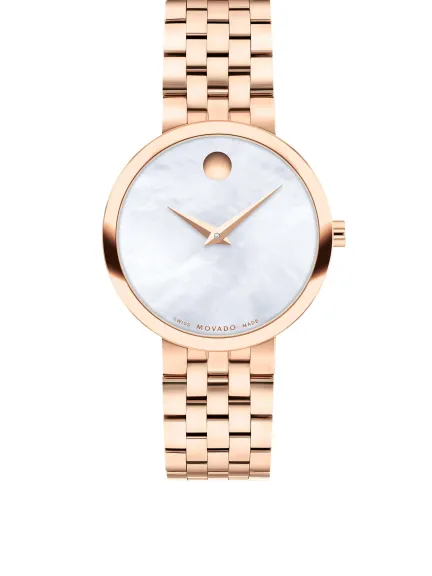 ساعة ميوزيم كلاسيكية ستانلس ستيل movado