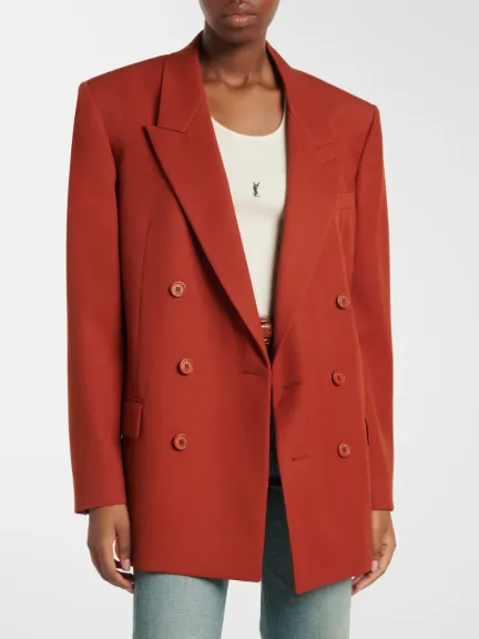 بليزر طويل من Saint Laurent