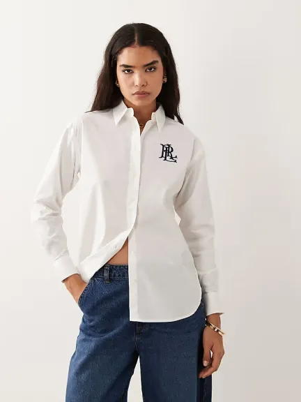 قميص أبيض من Lauren by Ralph Lauren