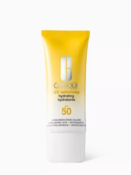 كريم الوقاية من الشمس: Clinique UV Solutions Hydrating Sunscreen SPF 50	