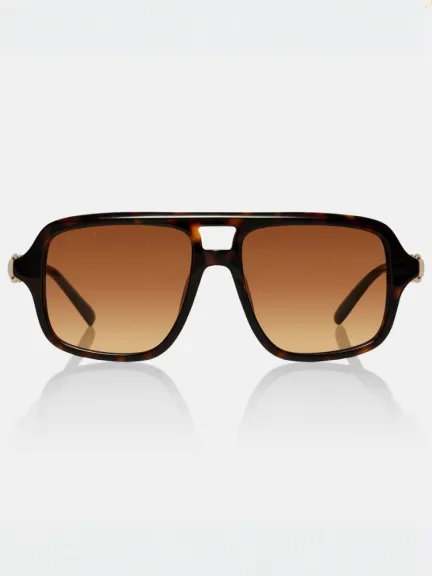 نظارات شمسية بقصة الـ aviator من غوتشي
