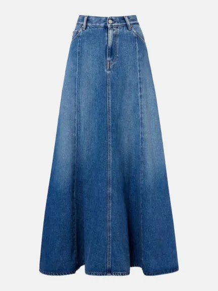 تنورة ماكسي دينم من AG Jeans