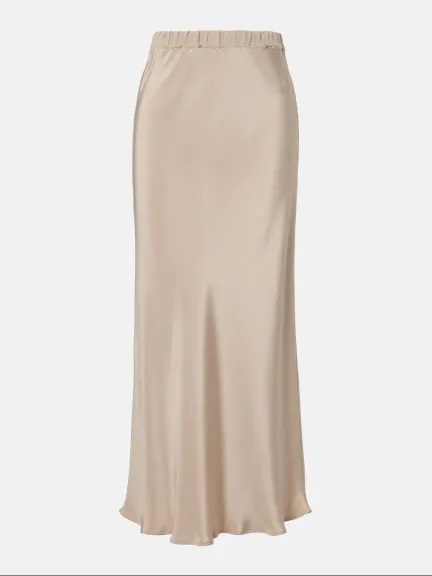 تنورة سليب من الحرير الساتان من  Max Mara	