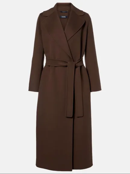 معطف طويل باللون البني من Max Mara