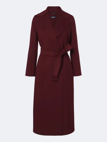 معطف ثقيل باللون العنابي من Max Mara	