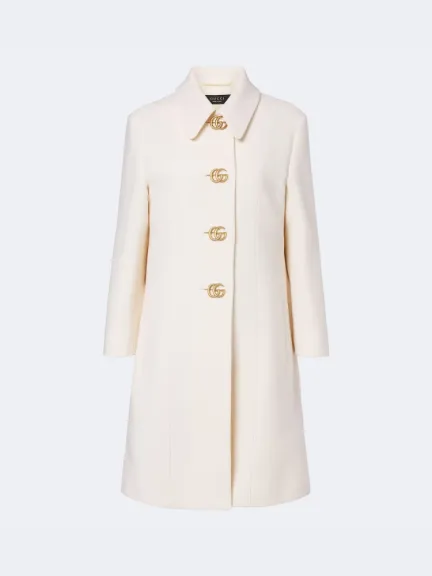 معطف أبيض من Gucci