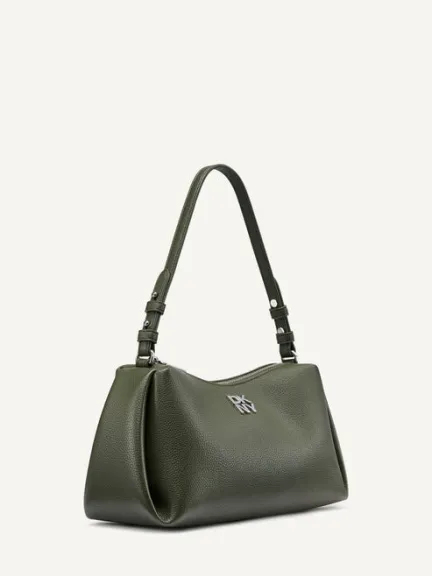 حقيبة ناعمة باللون الزيتي من DKNY