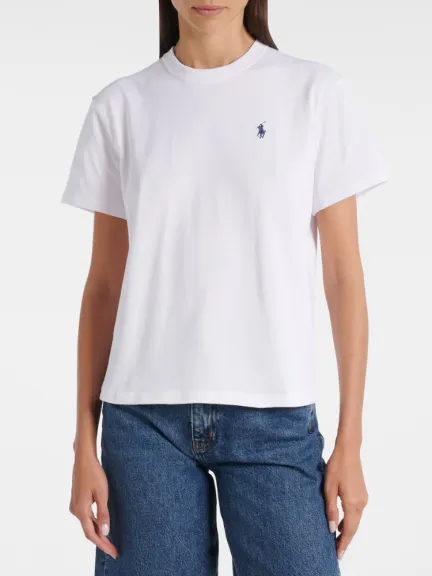 تي شيرت أبيض عالي الجودة من Polo Ralph Lauren