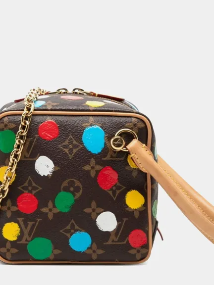 حقيبة ‏Louis Vuitton x Yayoi Kusama Monogram Painted Dots Square Crossbody
