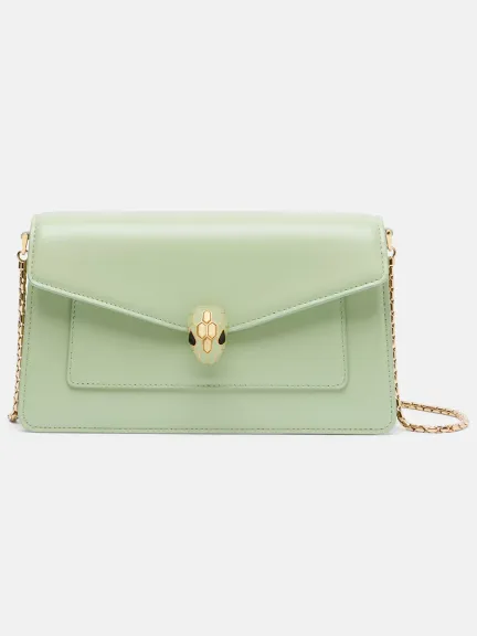 حقيبة كروس بودي من الجلد Serpenti Forever Small من Bvlgari