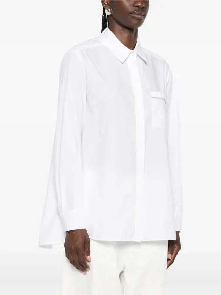 قميص أبيض طويل من Panicale