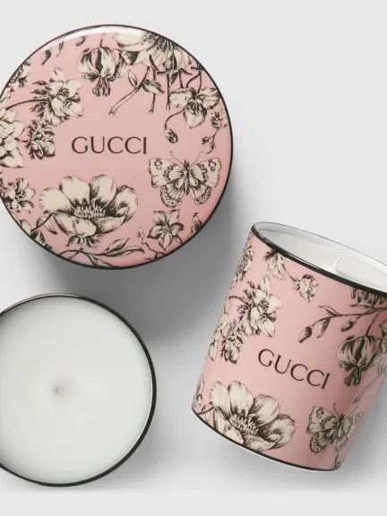 شمعة Flora Sketch المعطّرة من Gucci x Ginori 1735	