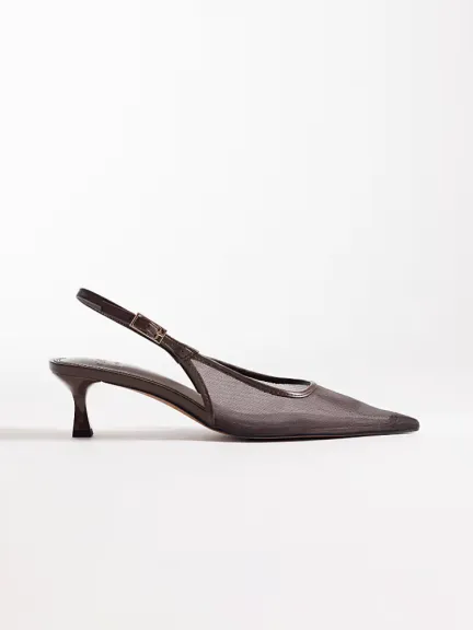 Kitten Heels باللون البني من ASOS DESIGN