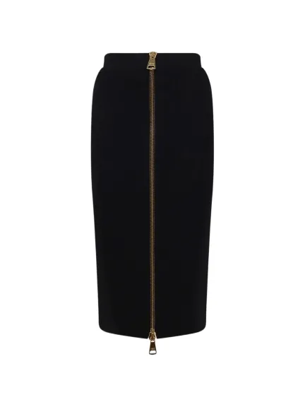 Pencil skirt كلاسيكية بسحاب من الأمام من Elisabetta Franchi	