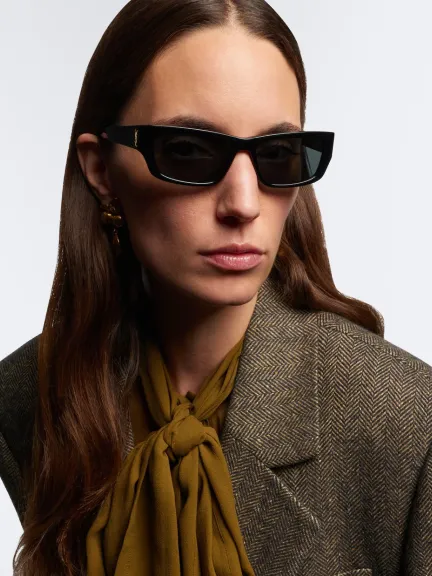 نظارات شمسية مستطيلة Jazz من Saint Laurent	