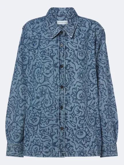 قميص خارجي من الدينم بورود من Dries Van Noten	