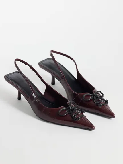 حذاء Slingback بكعب قصير من ASOS DESIGN